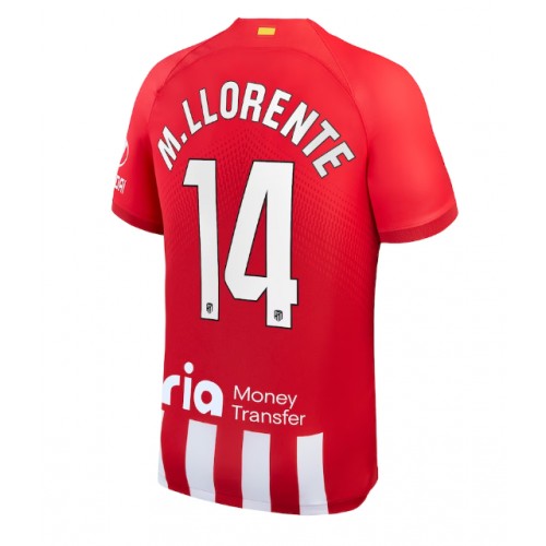 Fotbalové Dres Atletico Madrid Marcos Llorente #14 Domácí 2023-24 Krátký Rukáv